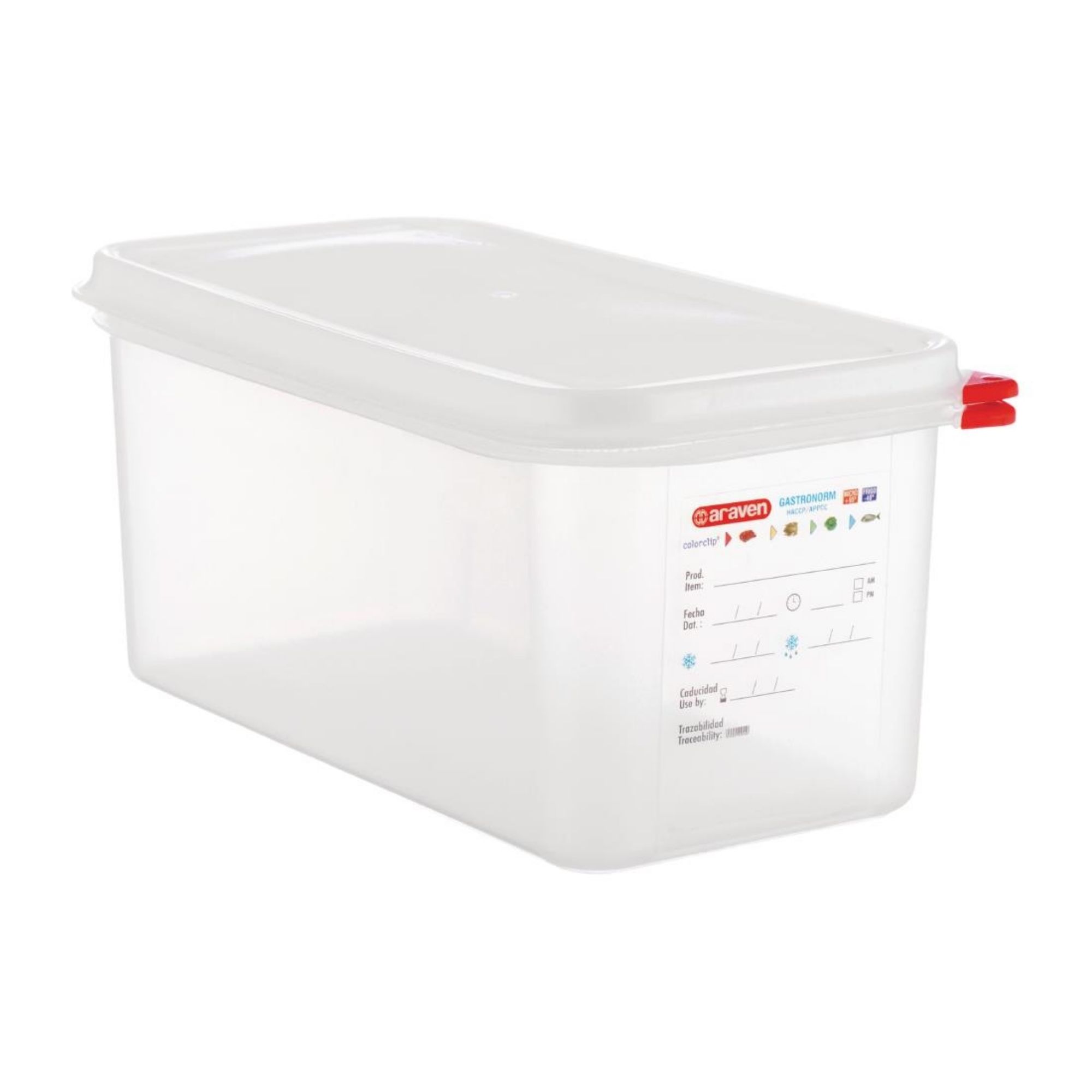 Picture of Araven Polypropylene 1/3 Gastronorm Food Container 6Ltr (Pack of 4) - T987