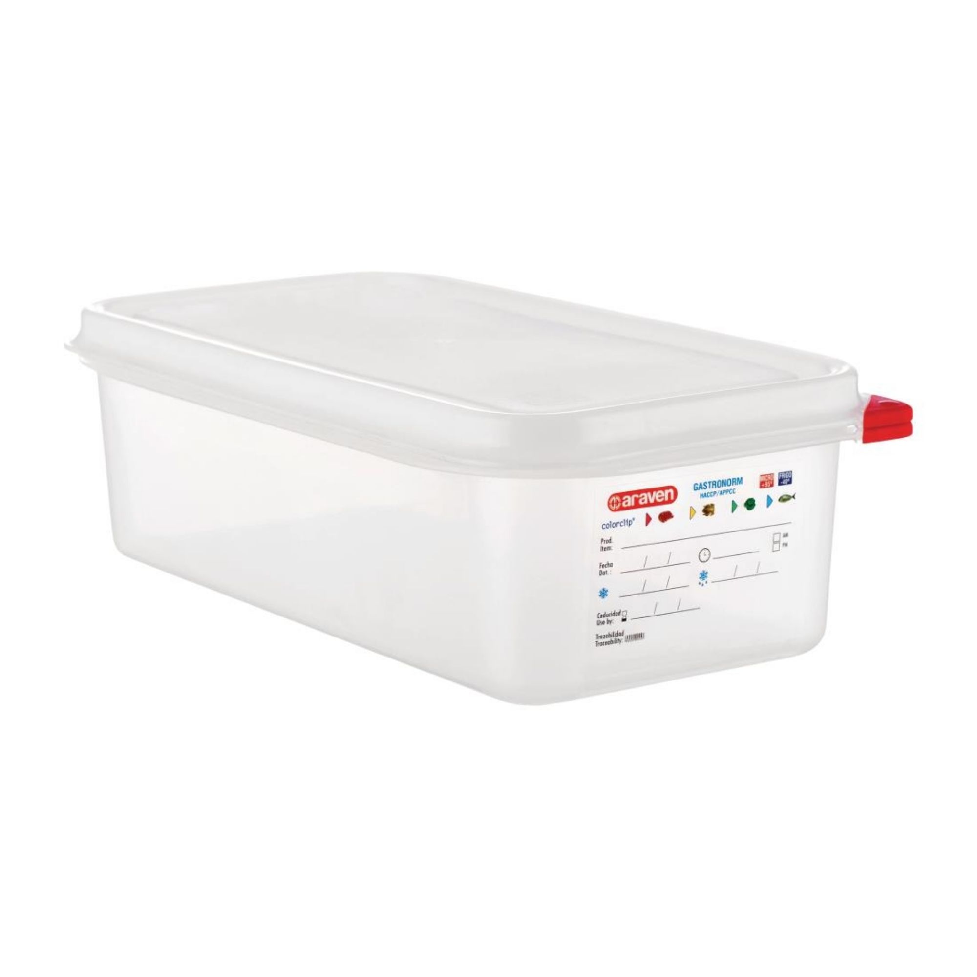 Picture of Araven Polypropylene 1/3 Gastronorm Food Container 4Ltr (Pack of 4) - T986