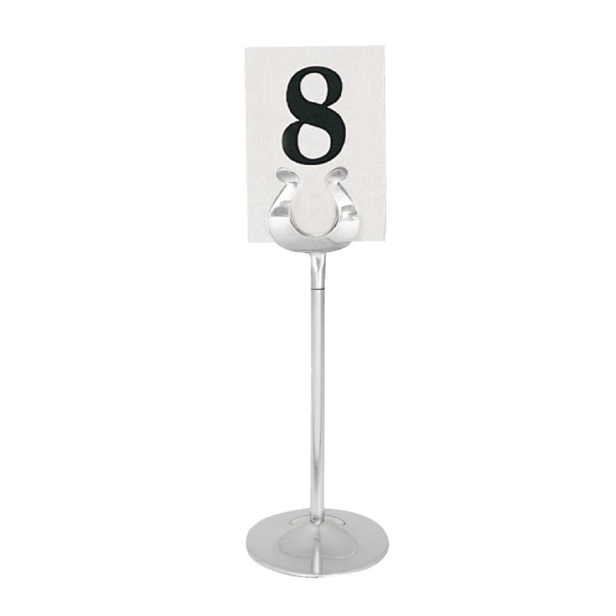 Picture of Olympia Stainless Steel Table Number Stand 205mm - P343