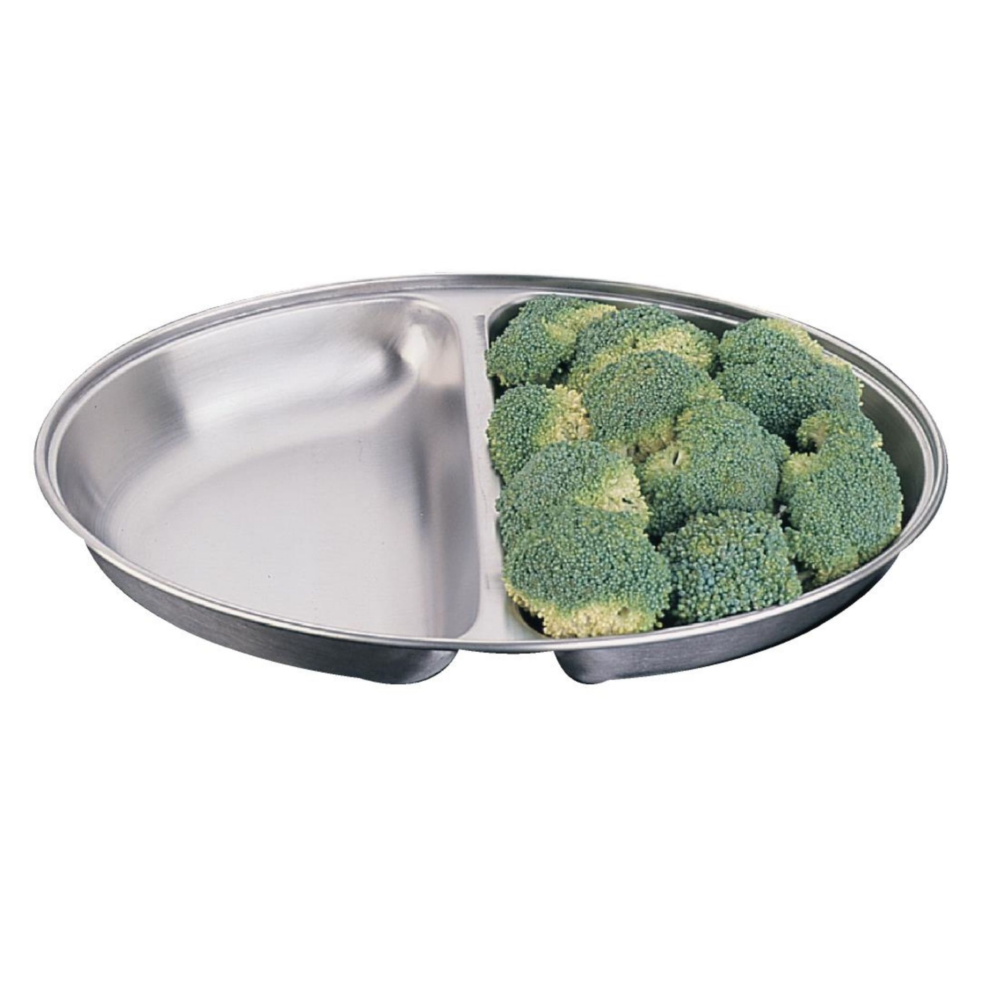 Picture of Olympia Oval Vegetable Dish Two Compartments 252mm - P185