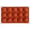 Picture of Pavoni Formaflex Silicone Half Sphere Mould 15 Cup - N936