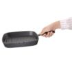 Picture of Vogue Square Cast Iron Ribbed Skillet Pan 24cm - M653