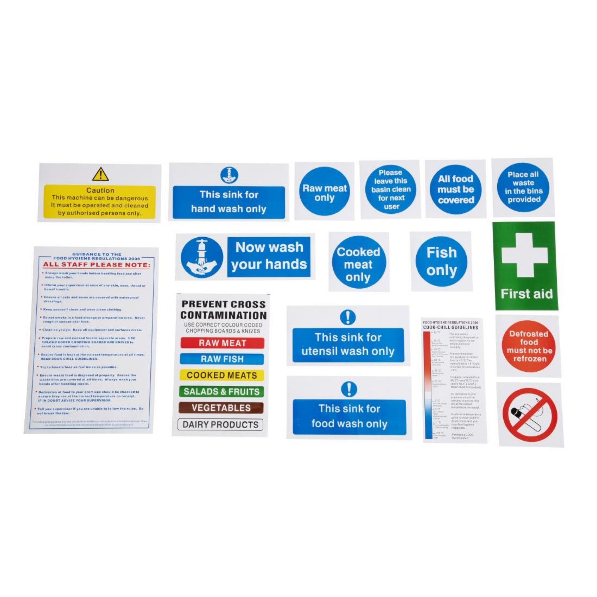 Picture of Vogue Bumper Hygiene Catering Sign Pack - L968