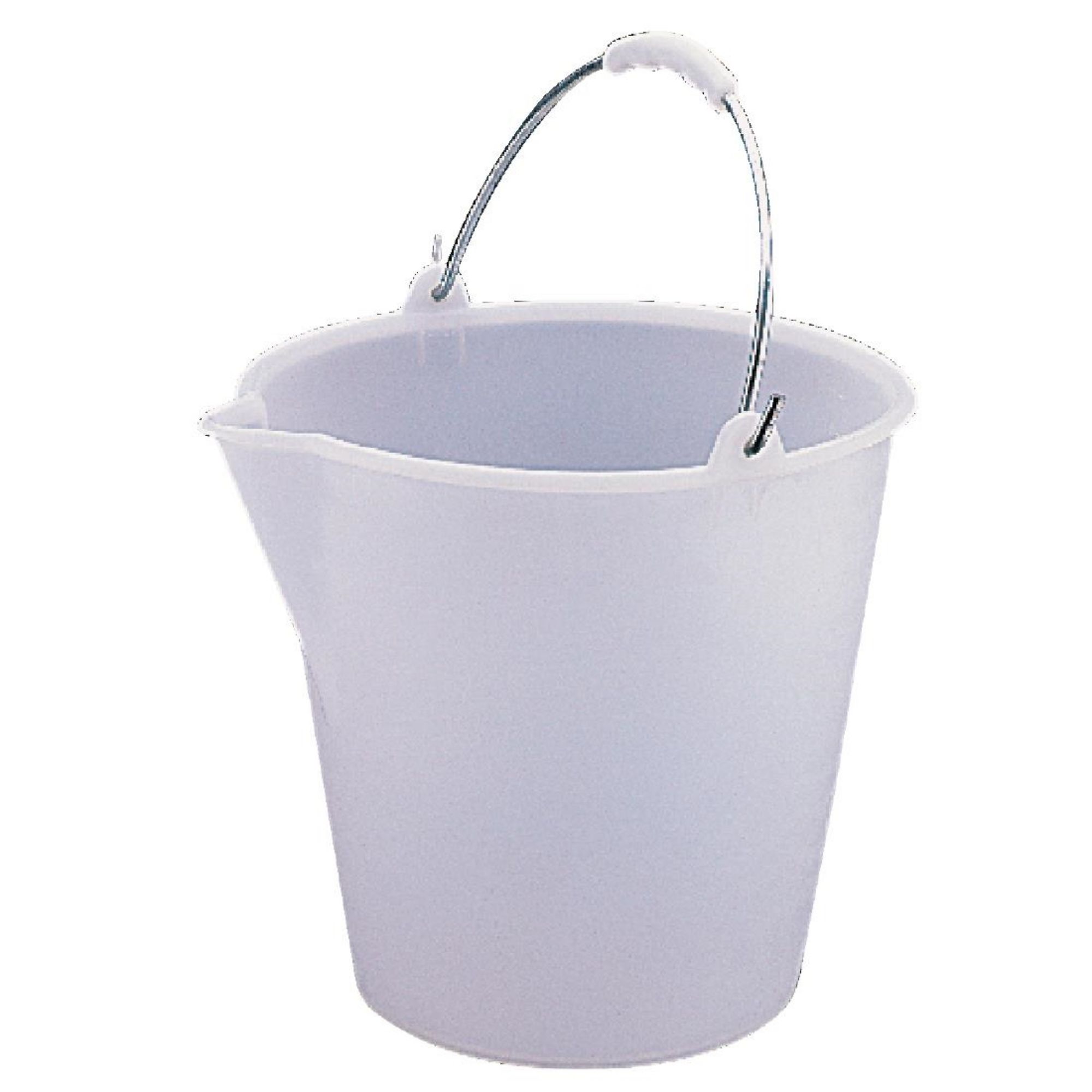 Picture of Jantex Heavy Duty Plastic Bucket White 12Ltr - L571