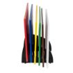 Picture of Hygiplas Low Density Chopping Board Set with Rack 450x300x10mm (Pack of 6) - J258