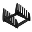 Picture of Hygiplas Low Density Chopping Board Set with Rack 450x300x10mm (Pack of 6) - J258