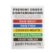 Picture of Hygiplas Low Density Chopping Board Set with Rack 450x300x10mm (Pack of 6) - J258