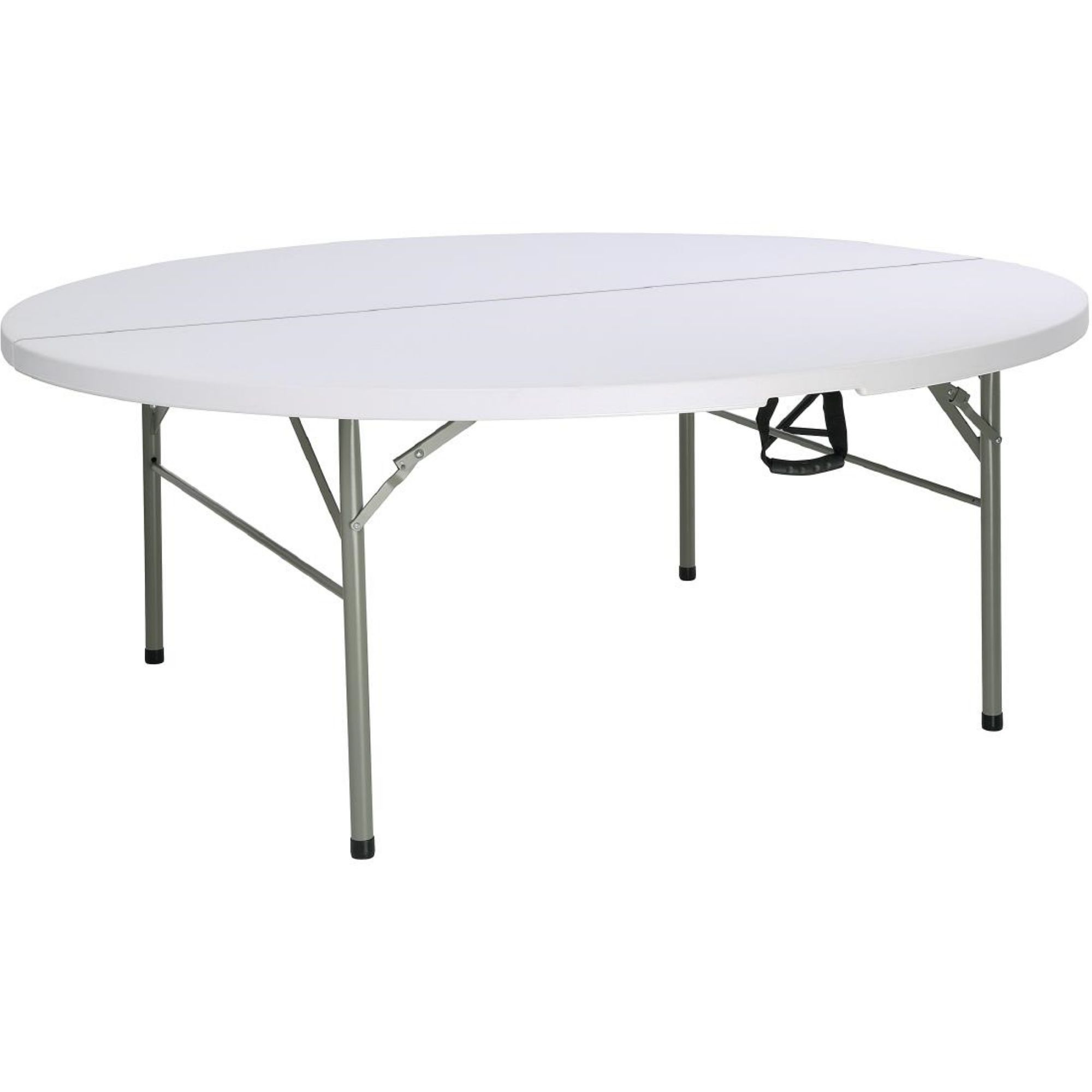 Picture of Bolero Round PE Centre Folding Table White 6ft - HC270