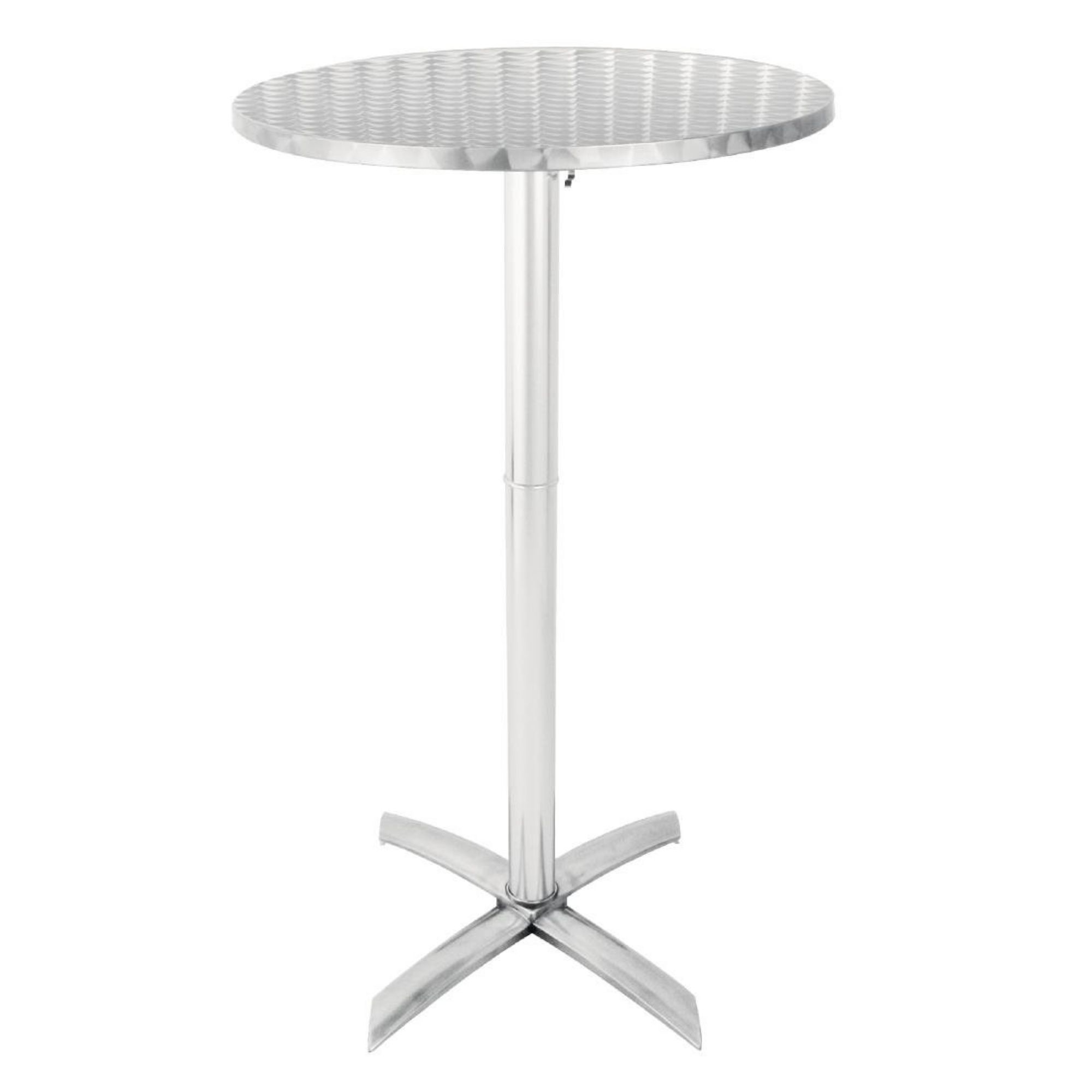 Picture of Bolero Round Flip Top Poseur Table Stainless Steel 600mm - GR396