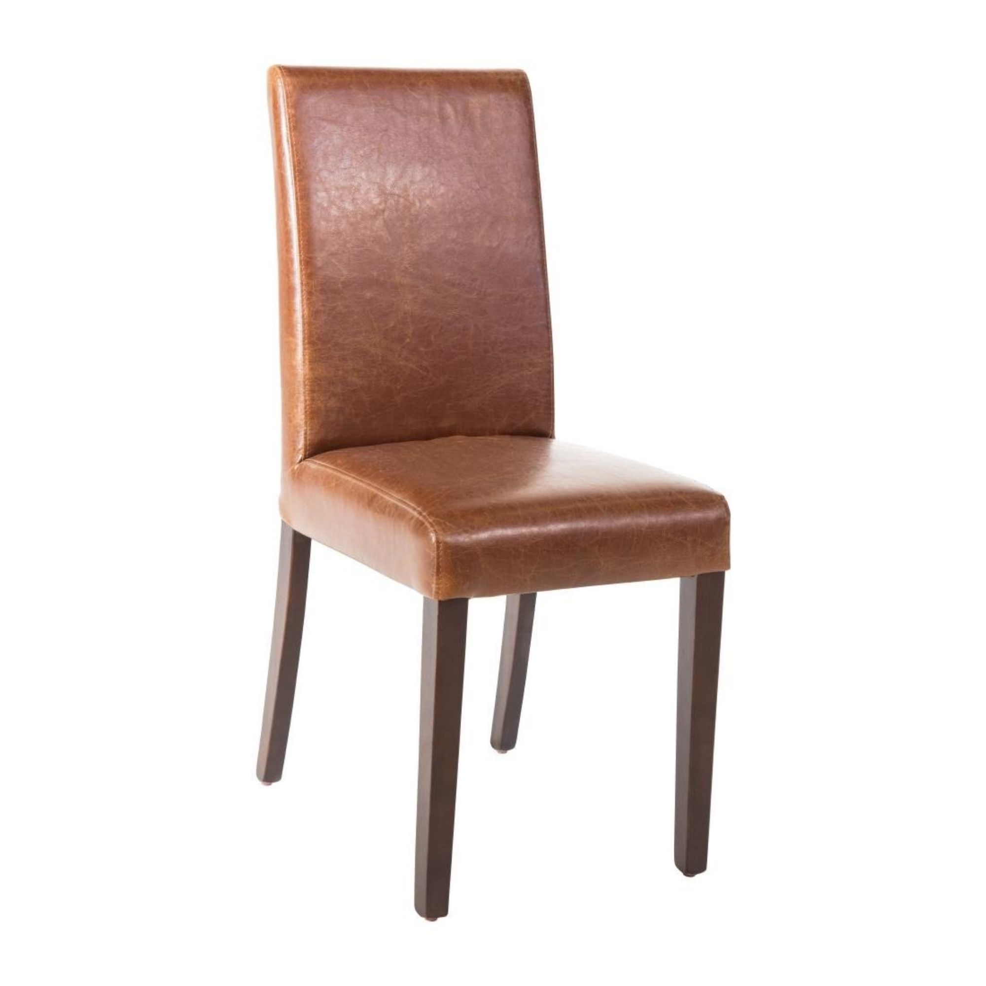 Picture of Bolero Faux Leather Dining Chair Antique Tan (Pack of 2) - GR368