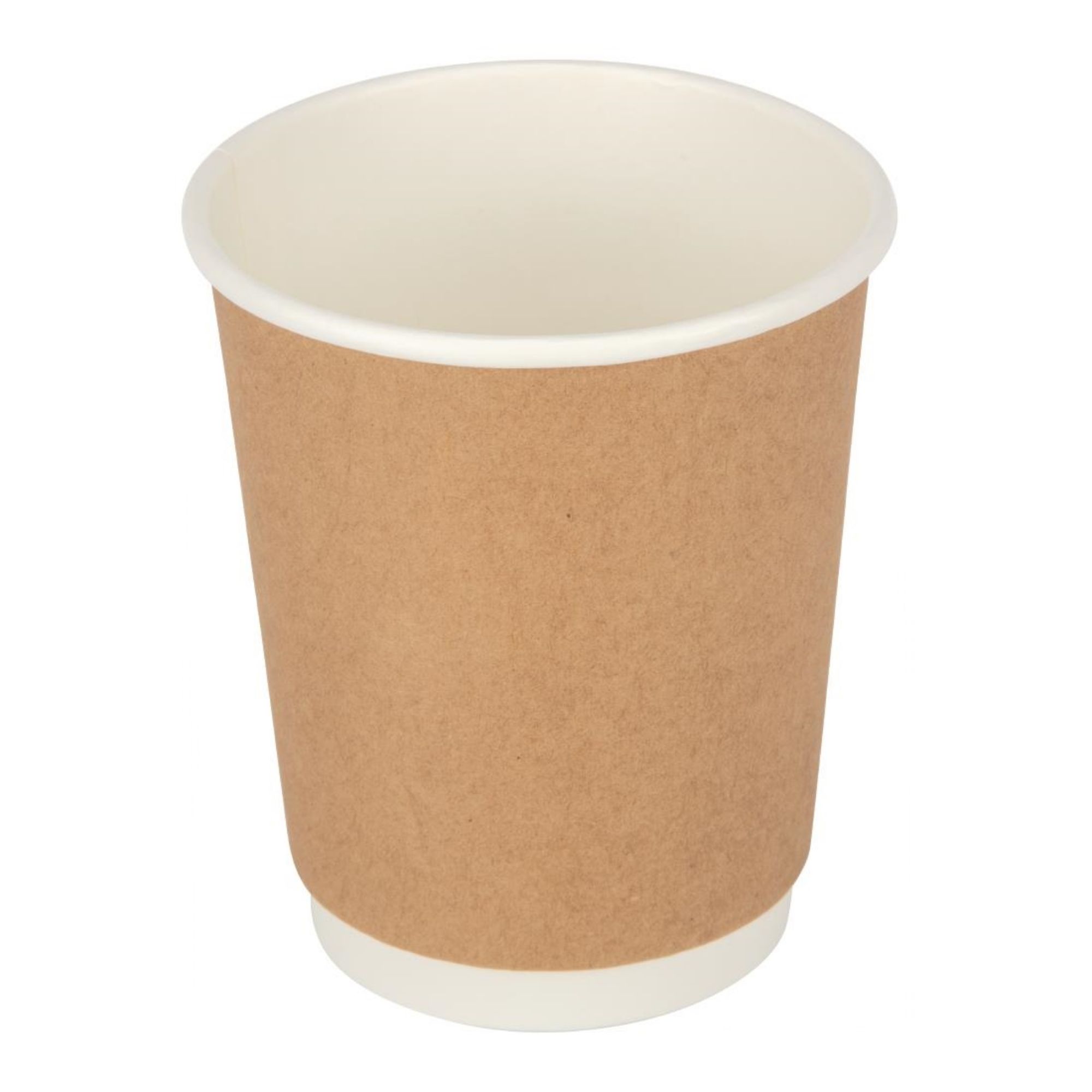 Picture of Fiesta Recyclable Coffee Cups Double Wall Kraft 225ml / 8oz (Pack of 500) - GP439