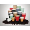 Picture of Fiesta Recyclable Coffee Cups Ripple Wall Kraft 225ml / 8oz (Pack of 500) - GP442