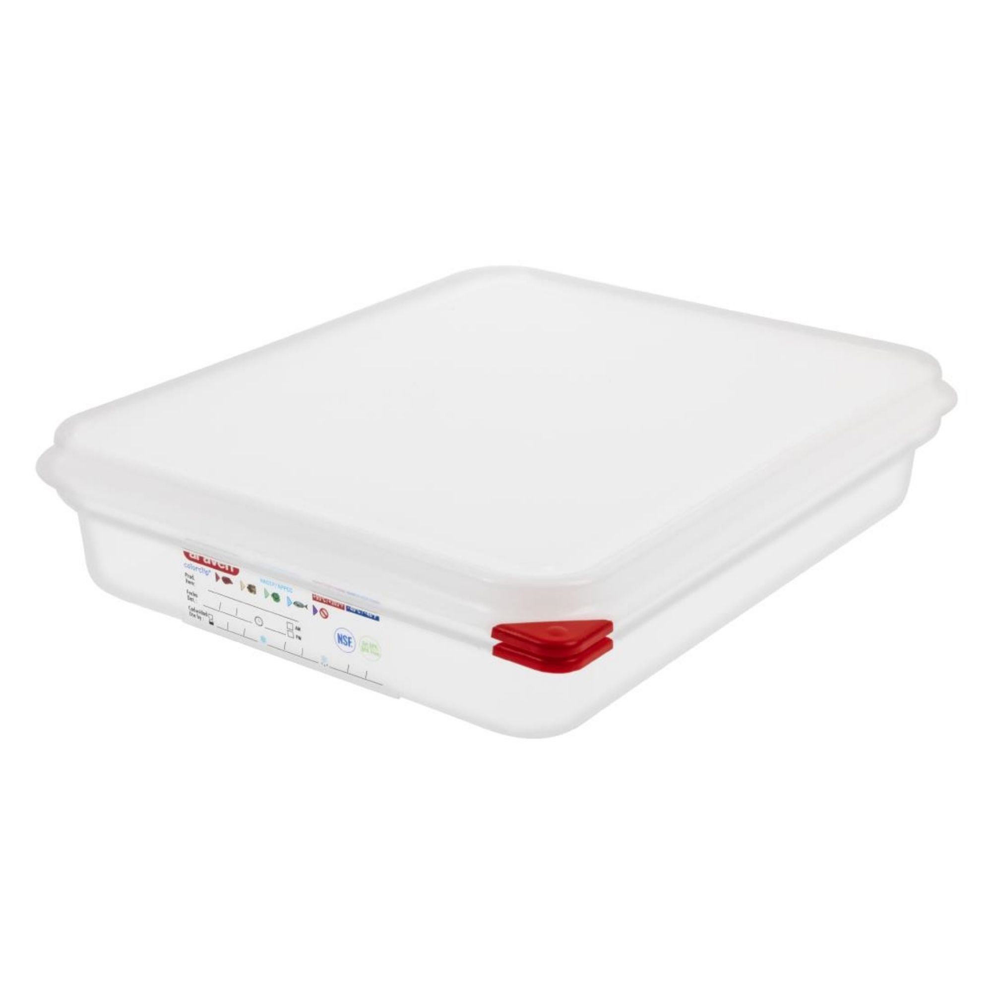 Picture of Araven Polypropylene 1/2 Gastronorm Food Containers 4Ltr (Pack of 4) - GL261