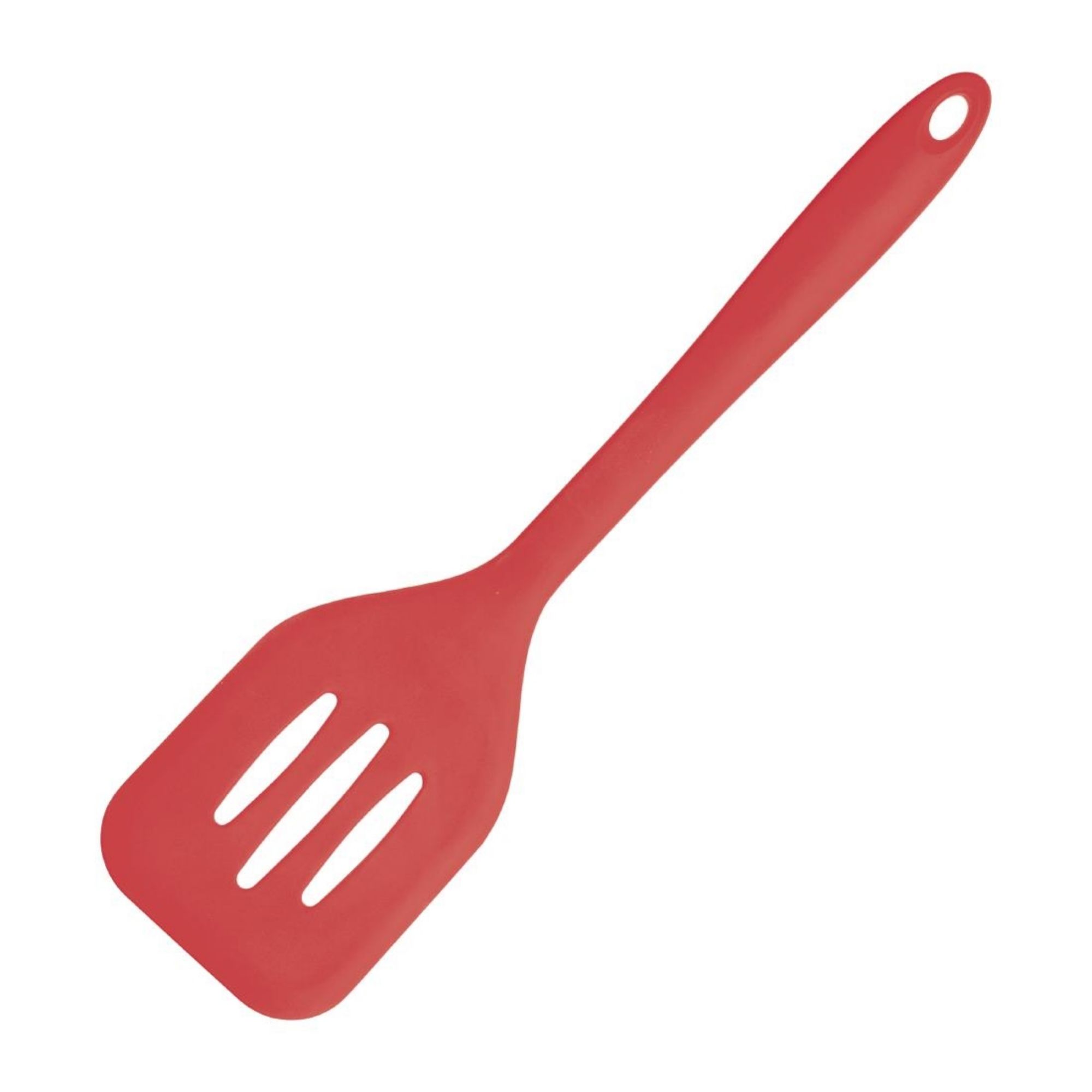 Picture of Vogue Silicone Flexible Slotted Spatula Red 31cm - GL217
