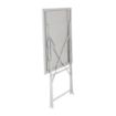 Picture of Bolero Square Pavement Style Steel Table Grey 600mm - GK988