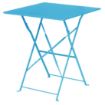 Picture of Bolero Pavement Style Square Steel Table Seaside Blue 600mm - GK985