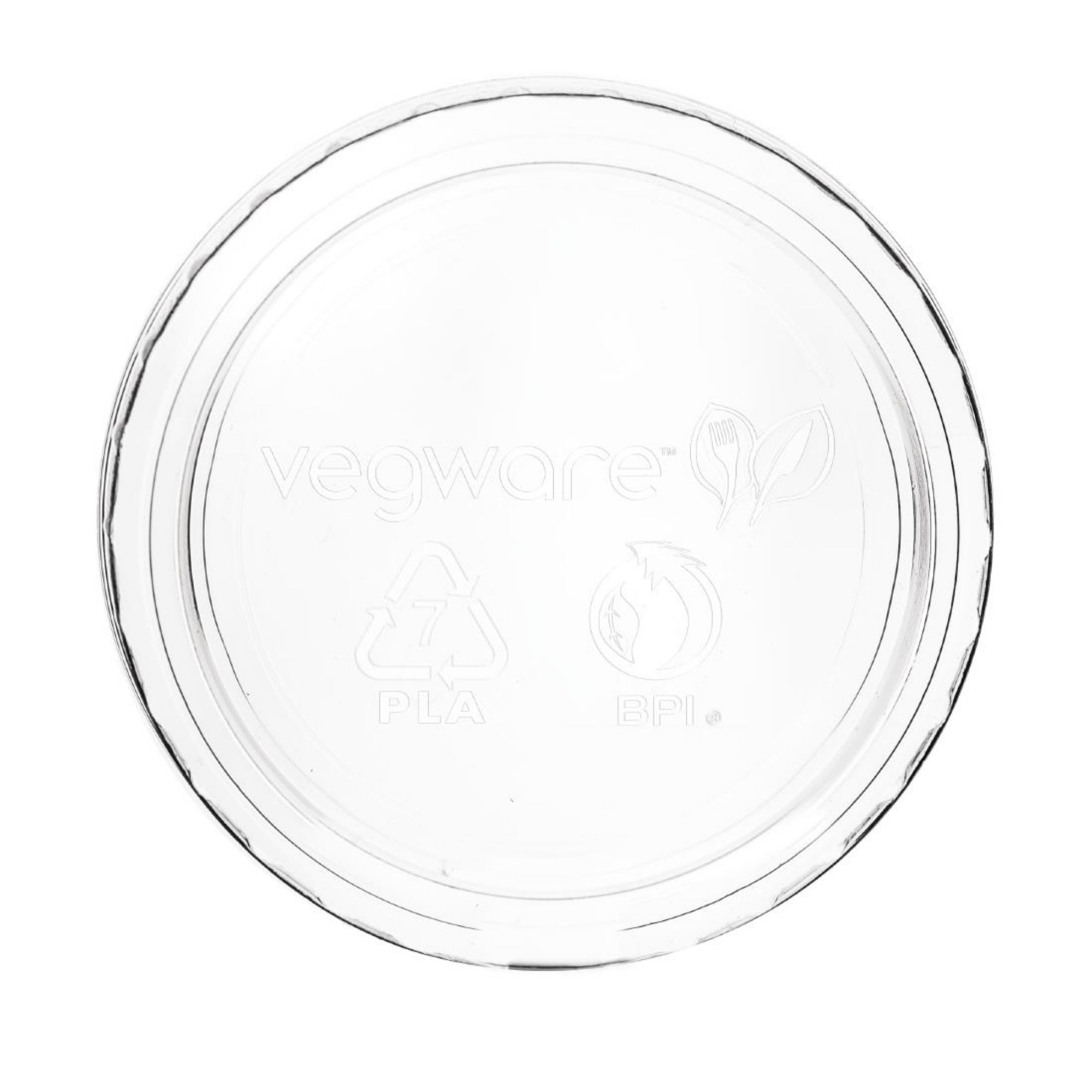 Picture of Vegware Compostable Cold Portion Pot Lids 59ml / 2oz and 118ml / 4oz - GK104