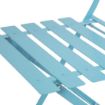 Picture of Bolero Pavement Style Steel Chairs Seaside Blue (Pack of 2) - GK982