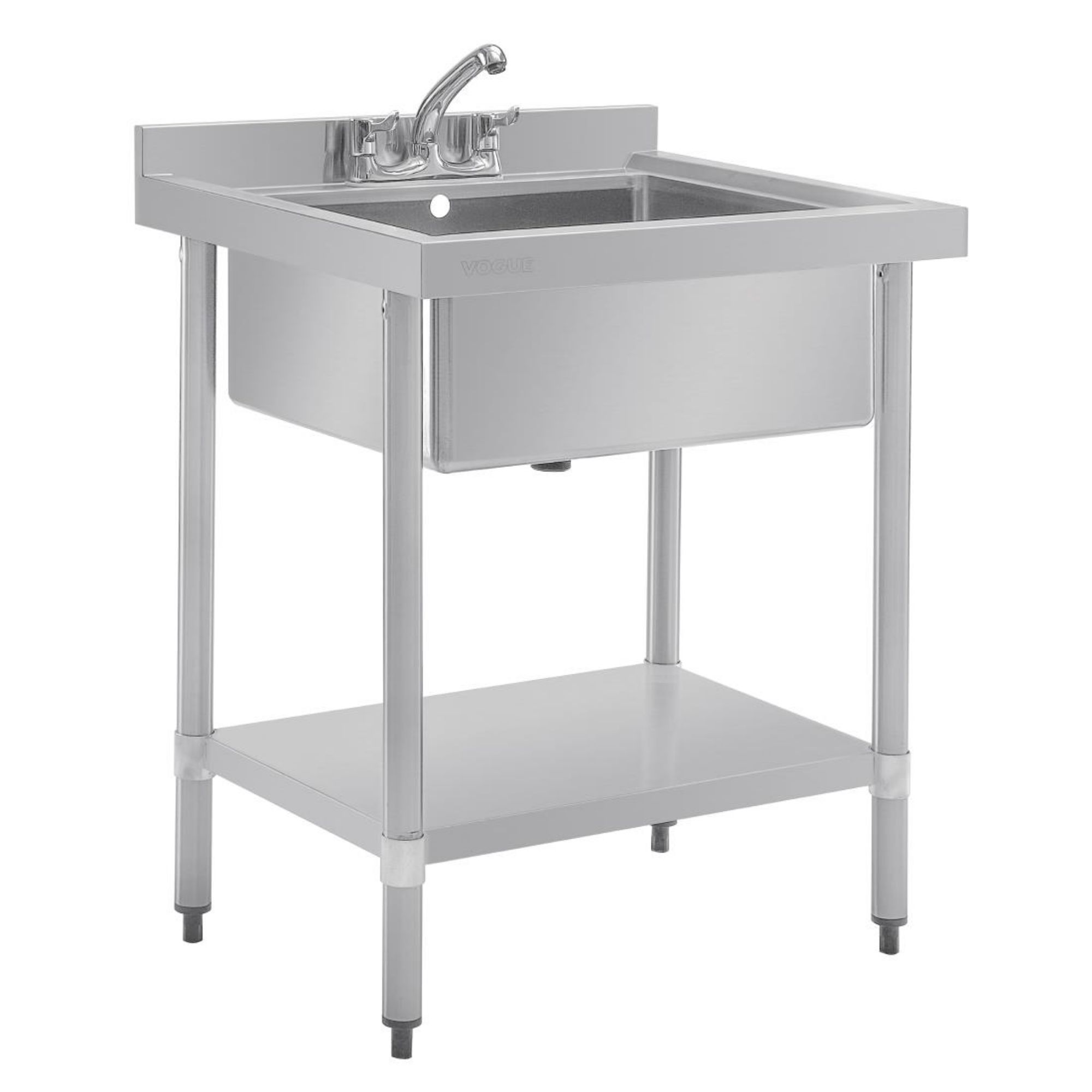 Picture of Vogue Stainless Steel Midi Pot Wash Sink with Undershelf - GJ537