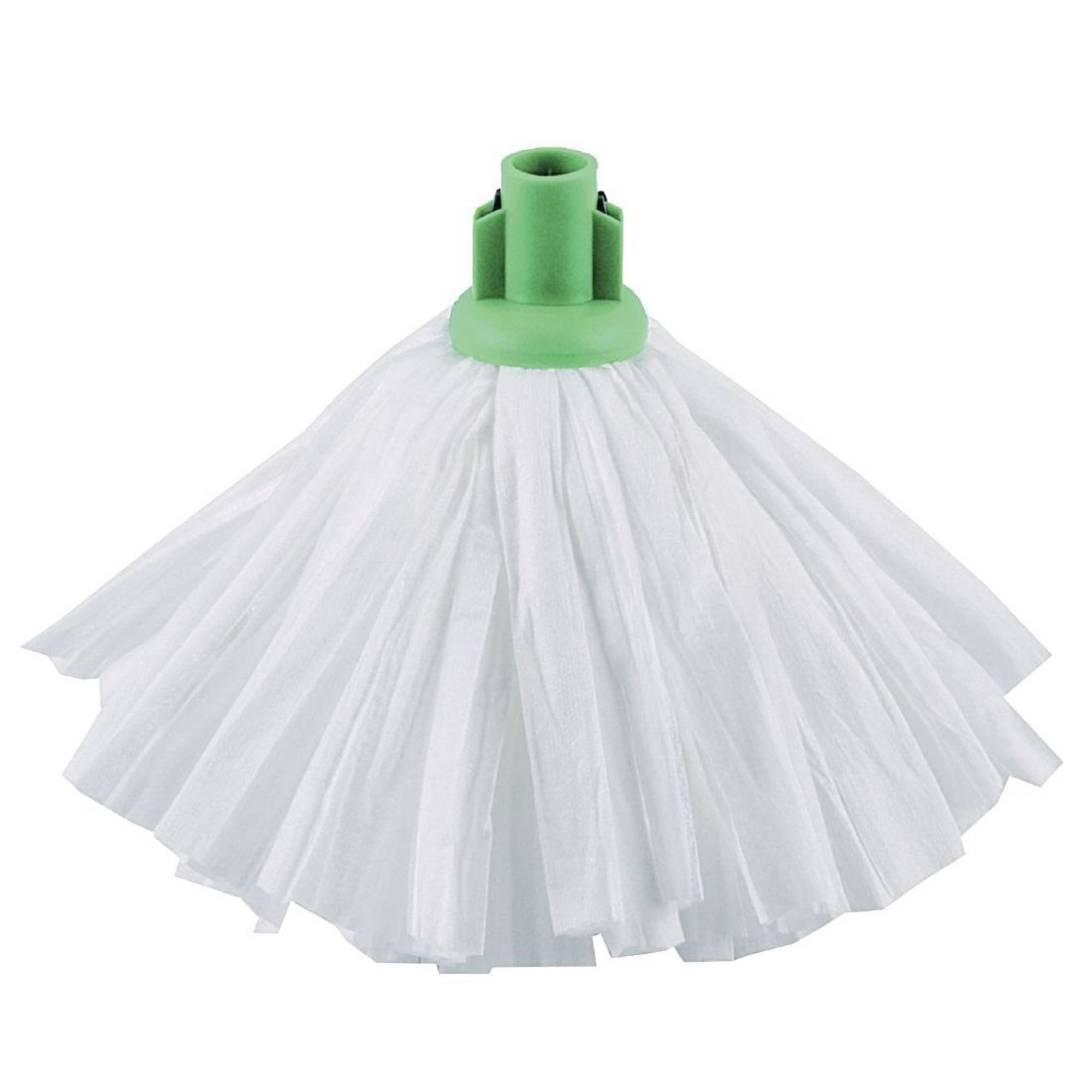Picture of Jantex Standard Big White Socket Mop Head Green - GK871