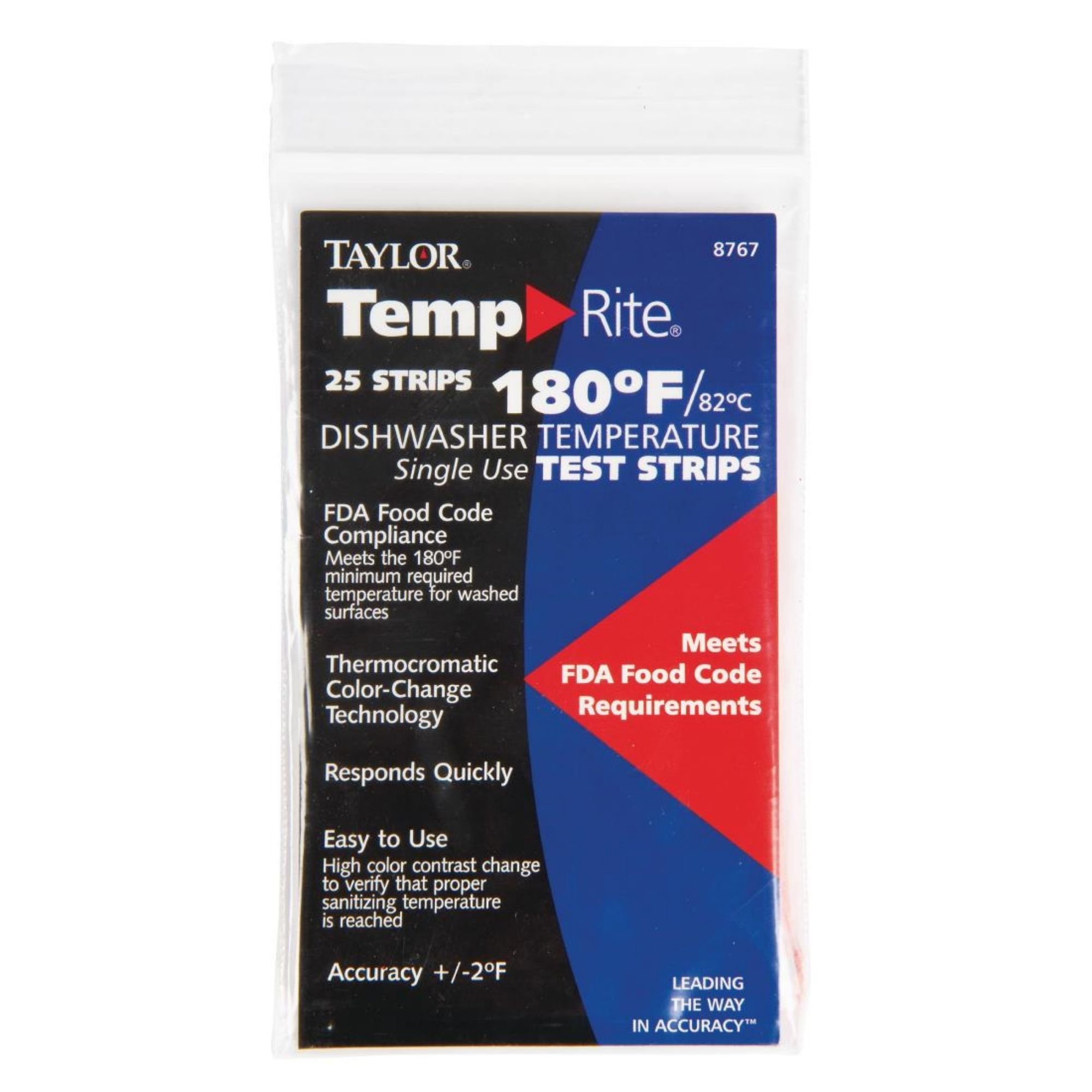 Picture of Dishwasher Temperature Test Strip (Pack of 25) - GJ059