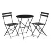 Picture of Bolero Black Pavement Style Steel Table 595mm - GH558