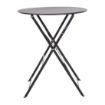 Picture of Bolero Black Pavement Style Steel Table 595mm - GH558