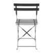 Picture of Bolero Black Pavement Style Steel Chairs (Pack of 2) - GH553