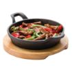 Picture of Olympia Hevea Board for Cast Iron Round Eared Dish 210mm for GJ554 - GJ555