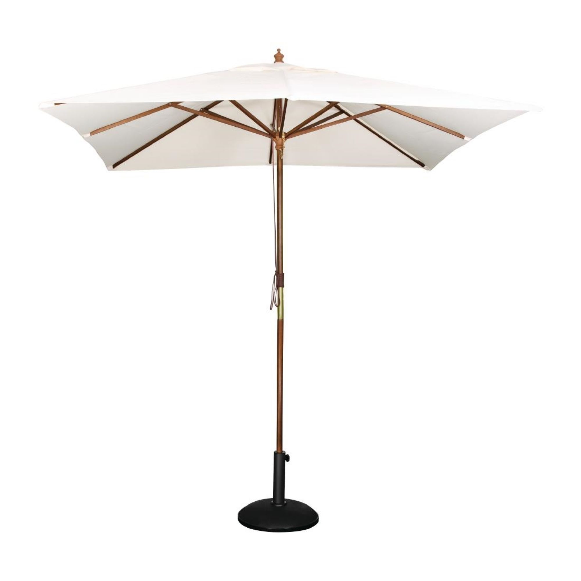 Picture of Bolero Square Pulley Parasol 2.5m Wide Cream - GH988