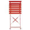 Picture of Bolero Red Pavement Style Steel Chairs (Pack of 2) - GH555