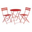 Picture of Bolero Red Pavement Style Steel Chairs (Pack of 2) - GH555