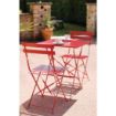 Picture of Bolero Red Pavement Style Steel Chairs (Pack of 2) - GH555