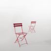 Picture of Bolero Red Pavement Style Steel Chairs (Pack of 2) - GH555