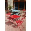 Picture of Bolero Red Pavement Style Steel Chairs (Pack of 2) - GH555
