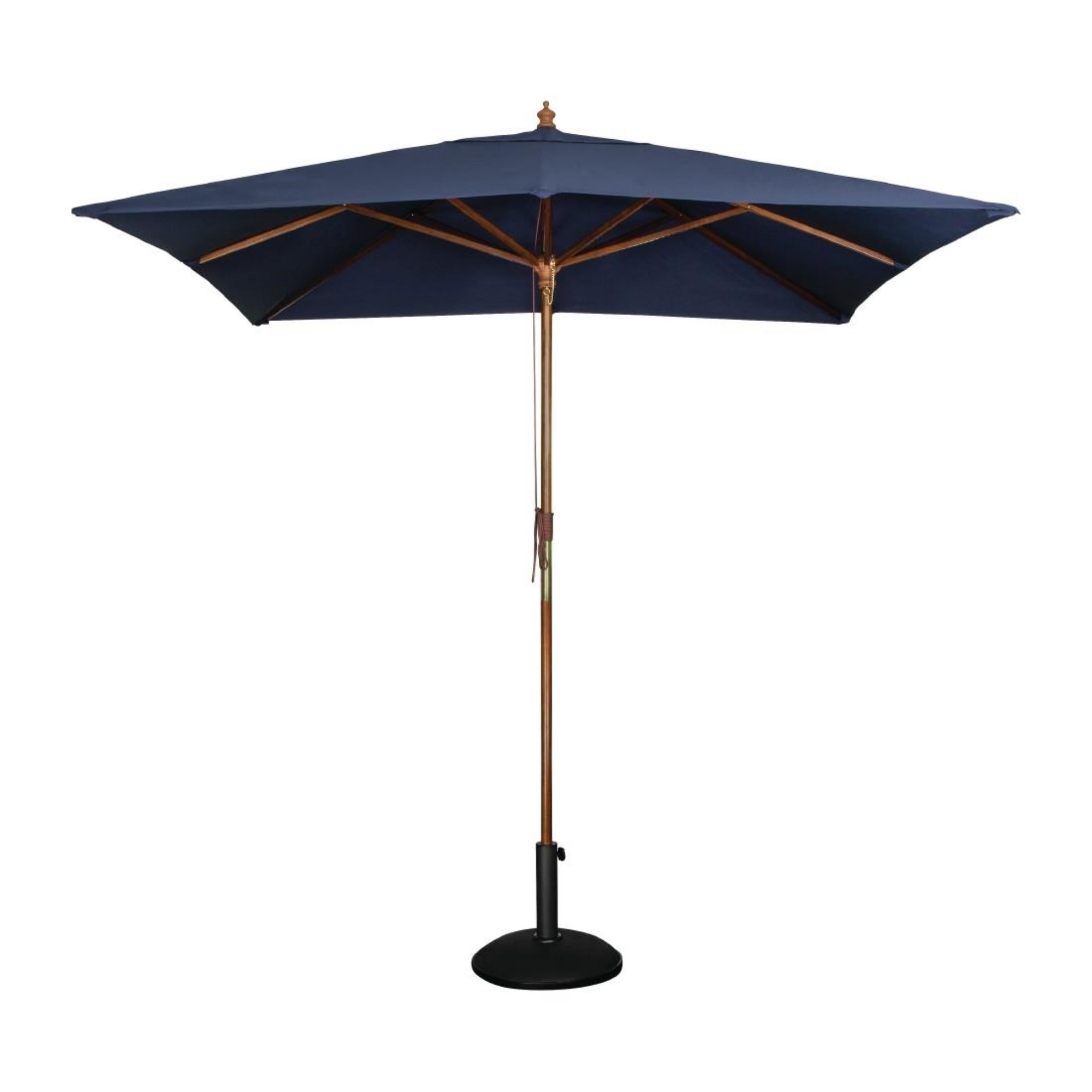 Picture of Bolero Square Double Pulley Parasol 2.5m Diameter Navy Blue - GH991