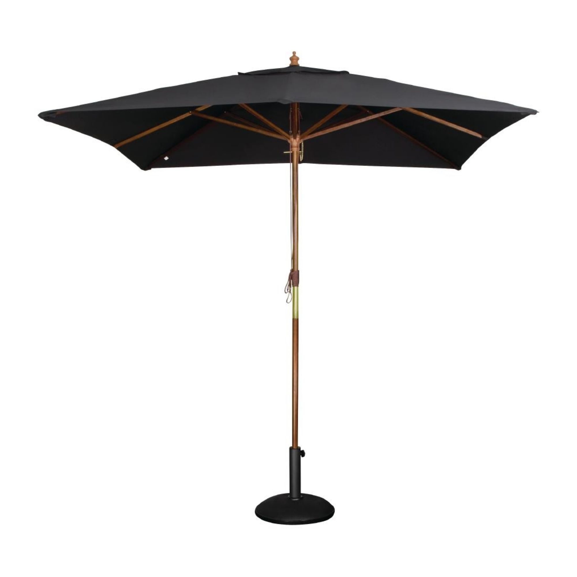Picture of Bolero Square Double Pulley Parasol 2.5m Diameter Black - GH990