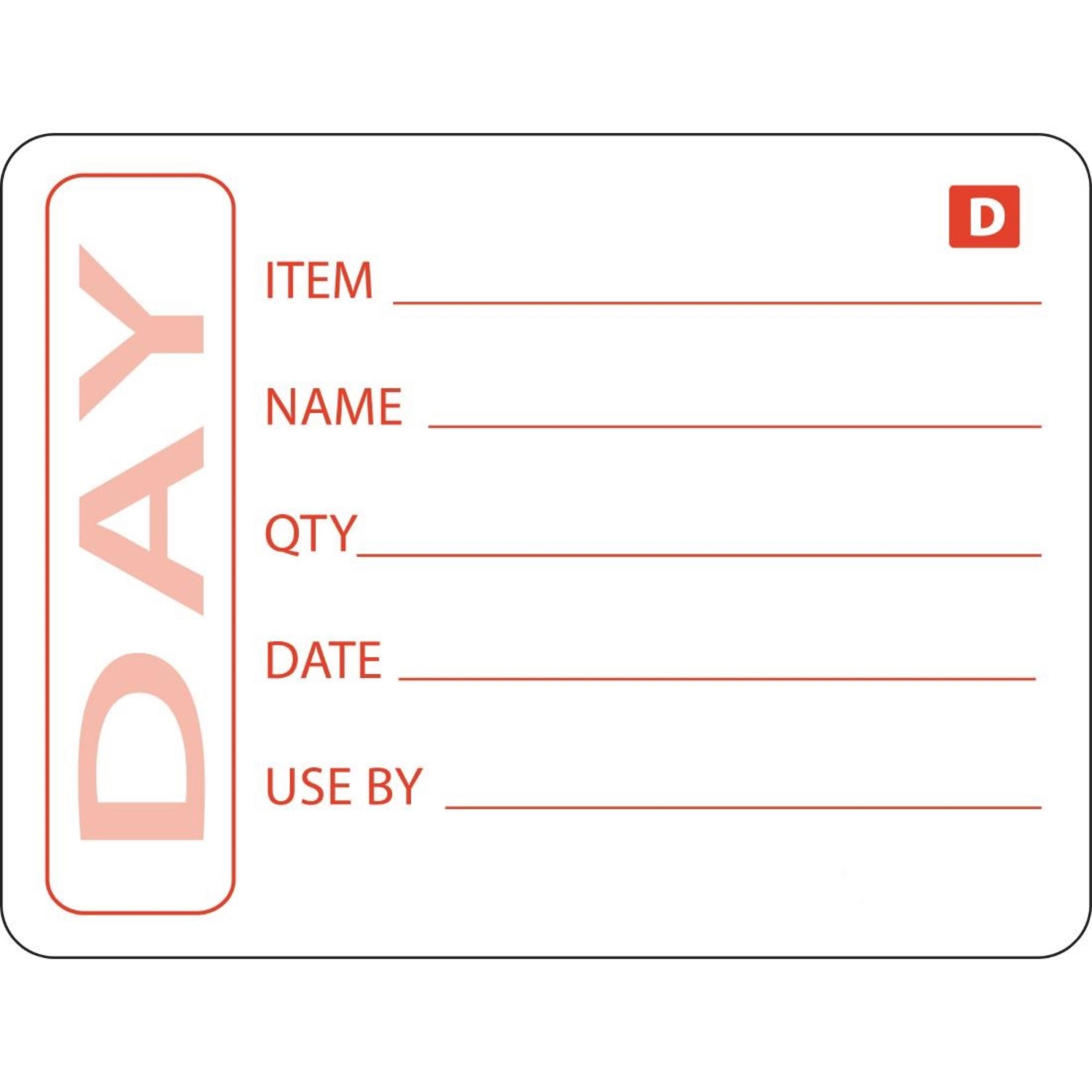 Picture of Hygiplas Dissolvable Prepared Food Labels (Pack of 250) - GH350