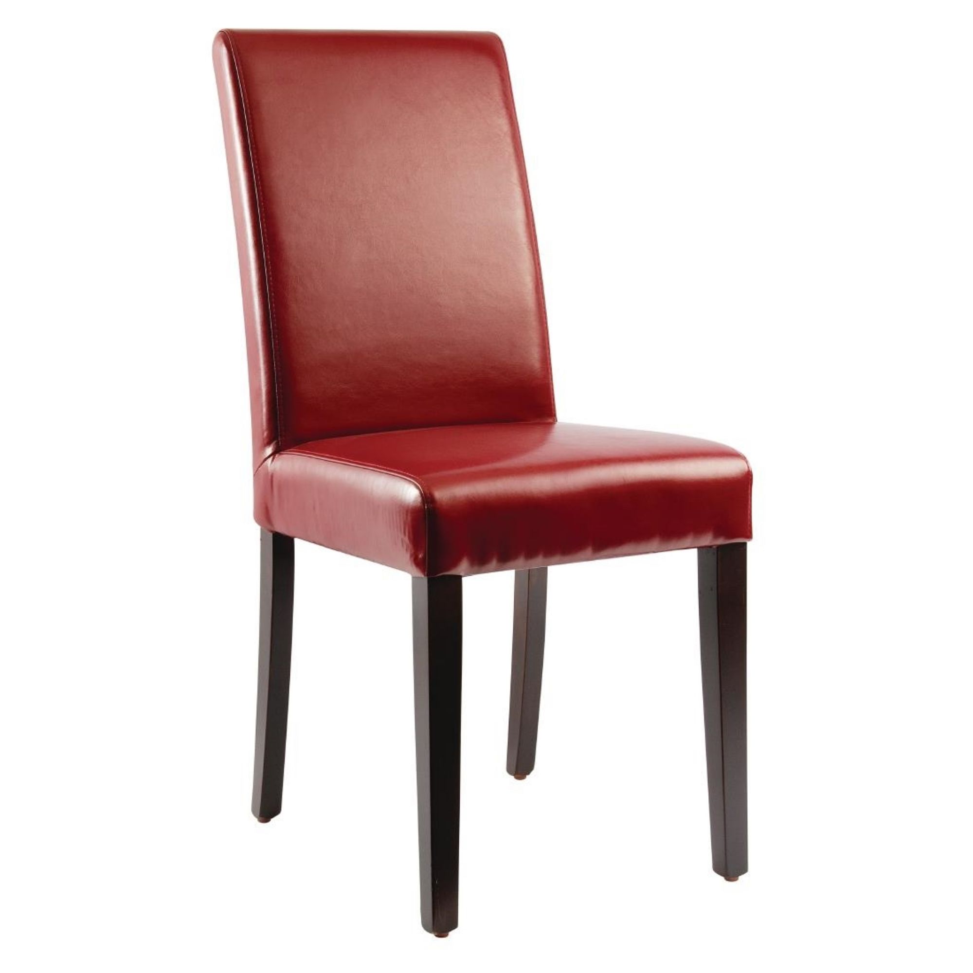 Picture of Bolero Faux Leather Dining Chairs Red (Pack of 2) - GH443