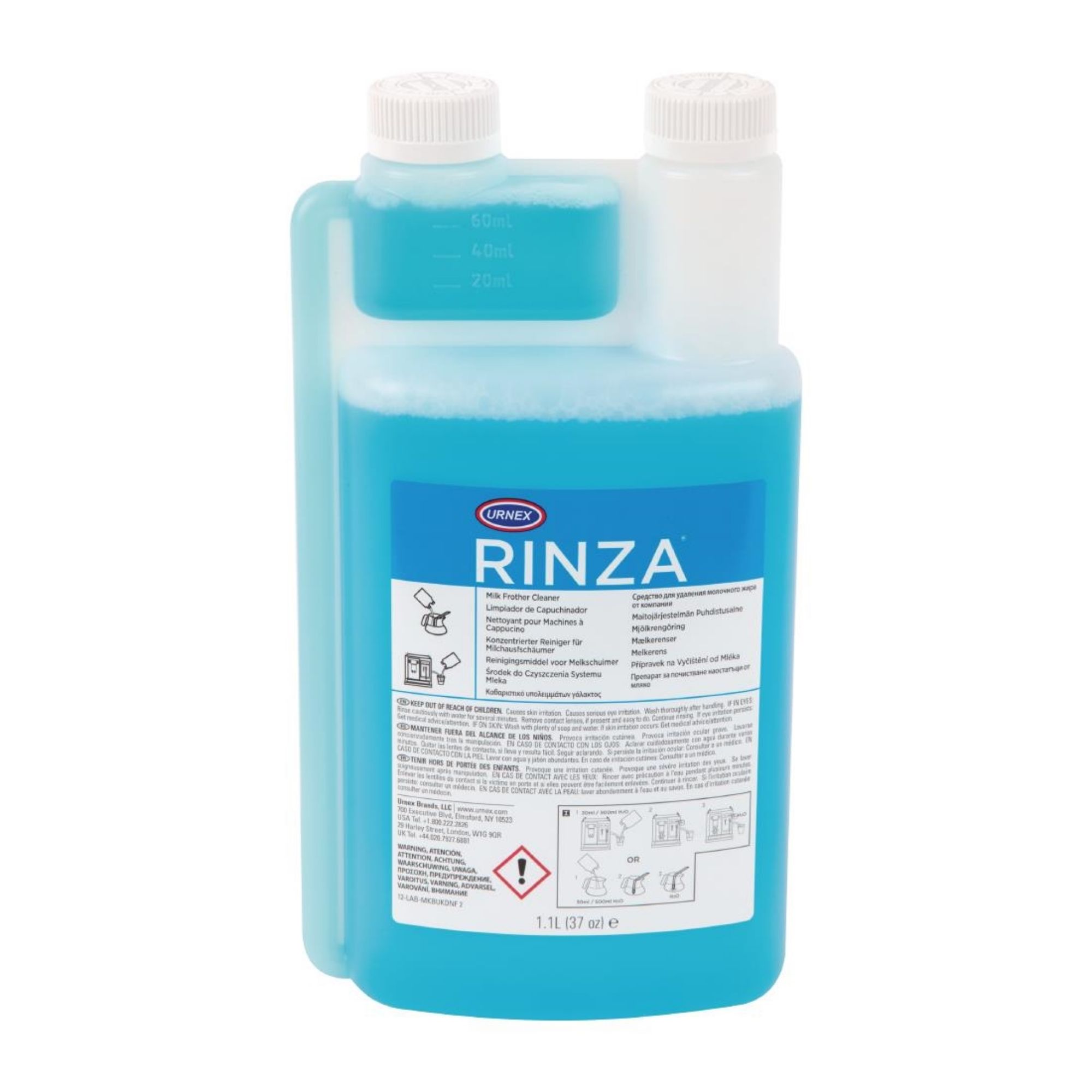 Picture of Urnex Rinza Alkaline Milk Frother Cleaner Concentrate 1.1Ltr - GG952