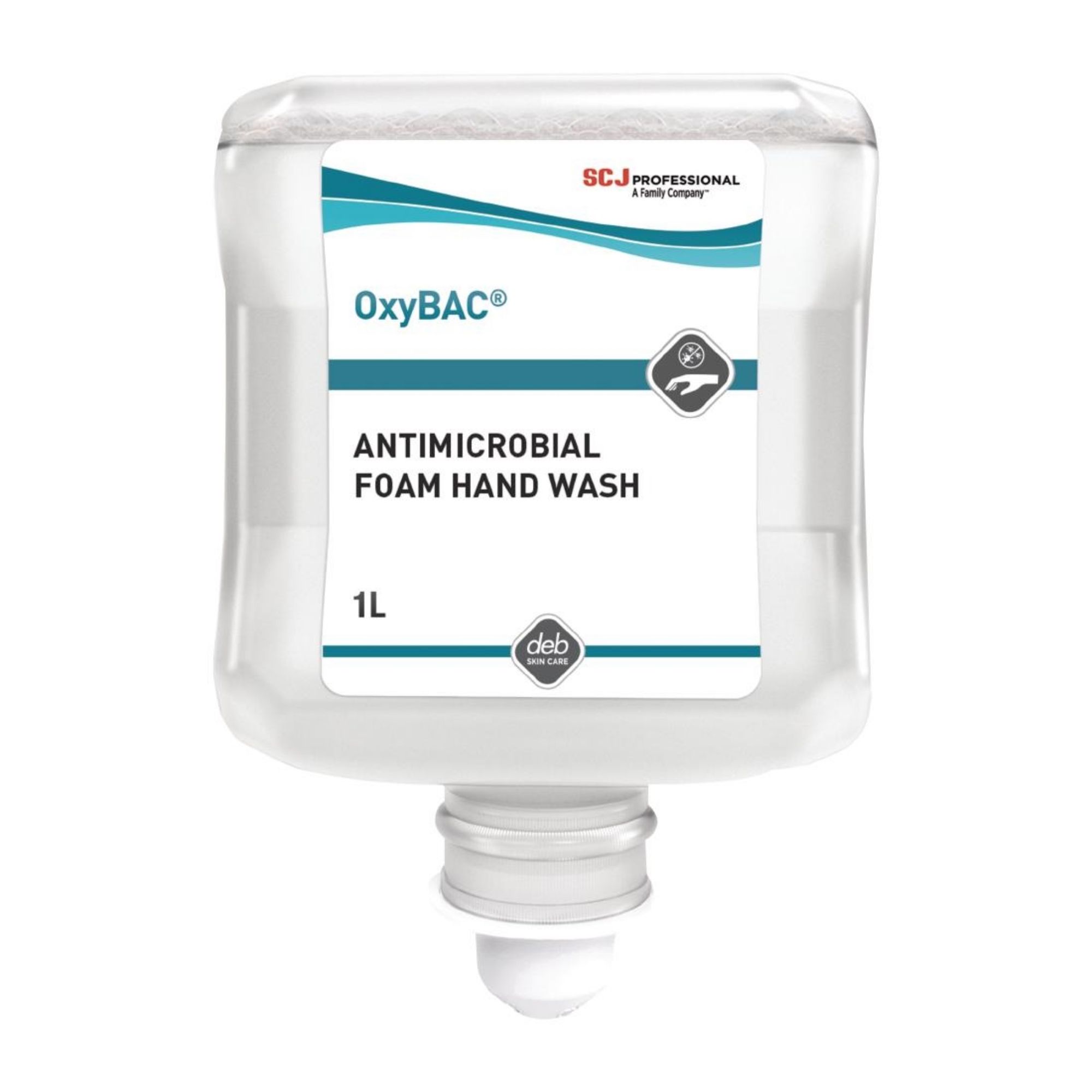 Picture of Deb OxyBAC Unperfumed Antibacterial Foam Hand Soap 1Ltr - GH259