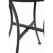 Picture of Bolero Black Steel Patterned Round Bistro Table Black 600mm - GG705