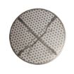 Picture of Bolero Round Steel Patterned Bistro Table Grey 600mm - GG703