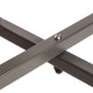 Picture of Bolero Round Steel Patterned Bistro Table Grey 600mm - GG703
