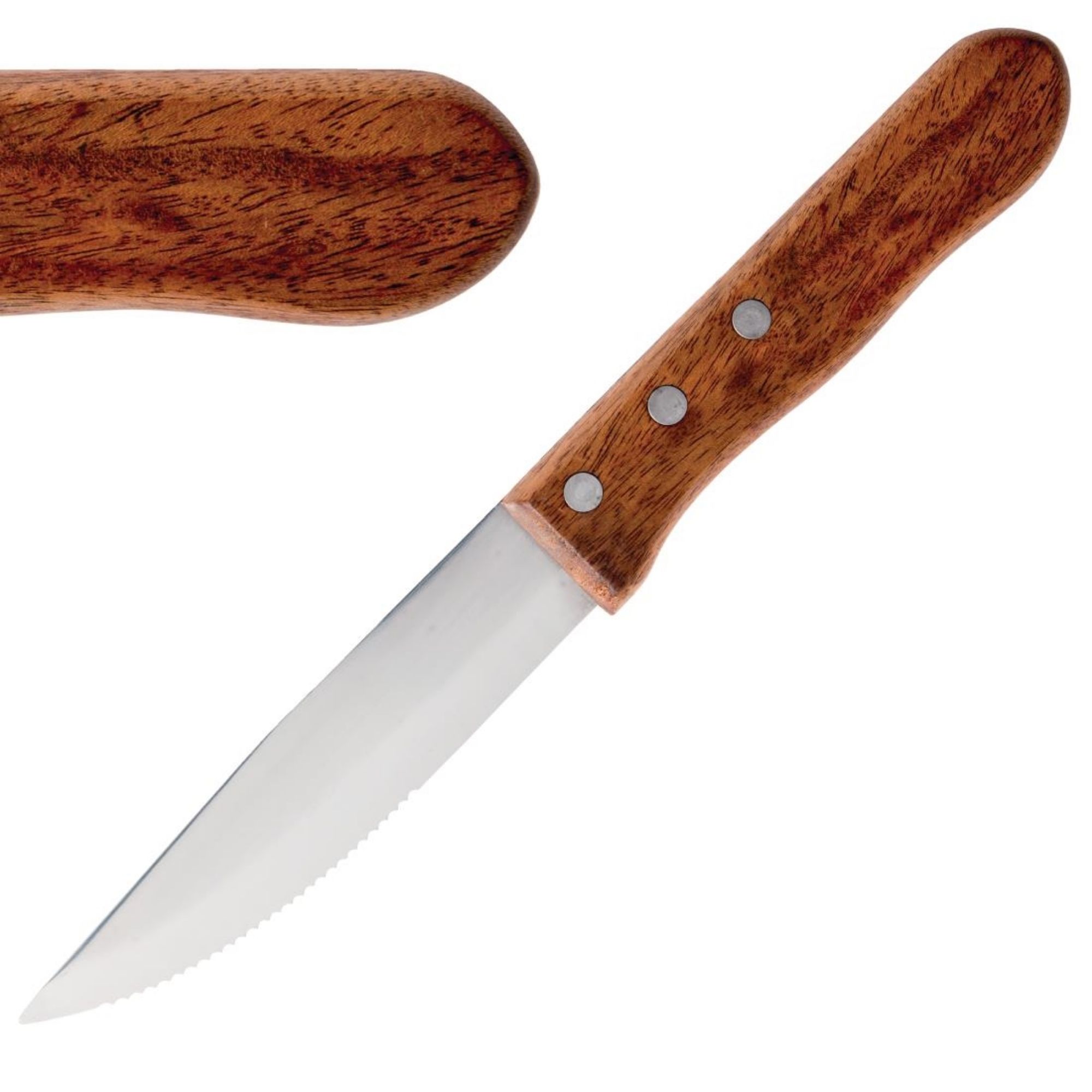 Picture of Olympia Jumbo Steak Knives Rosewood Handle (12 Pack) - GG819