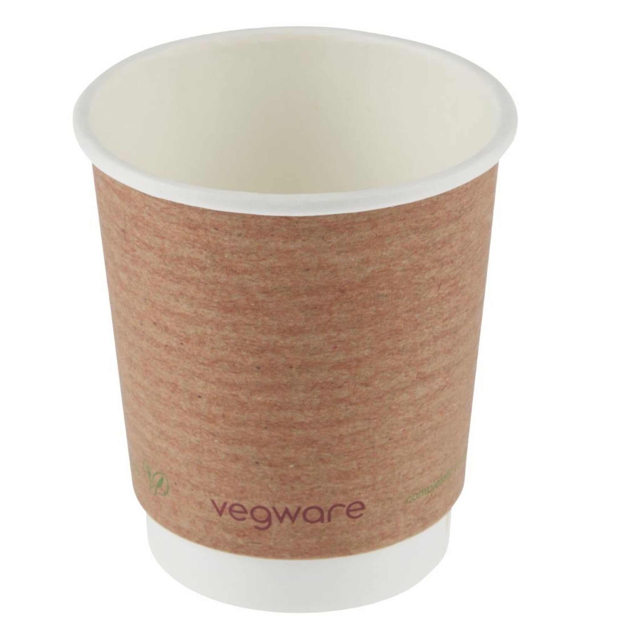 Picture of Vegware Compostable Coffee Cups Double Wall 230ml / 8oz (Pack of 500) - GH020