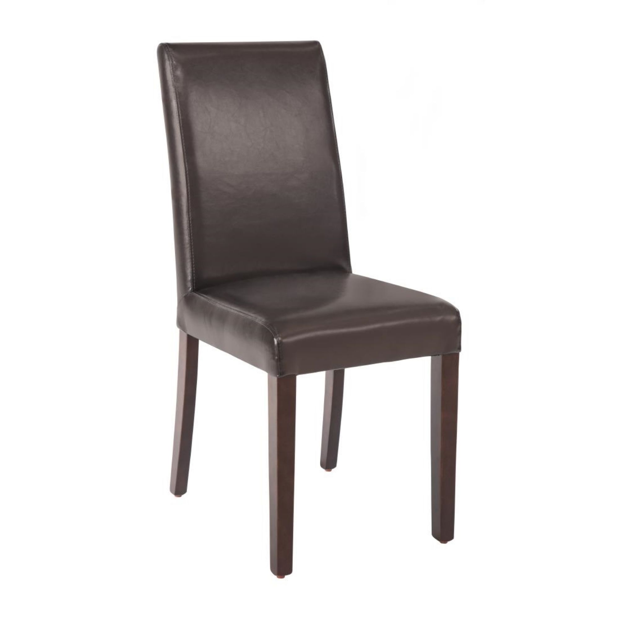 Picture of Bolero Faux Leather Dining Chairs Dark Brown (Pack of 2) - GF955