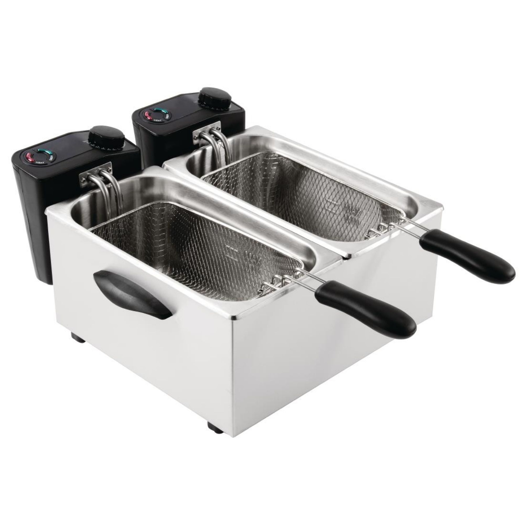Picture of Caterlite Light Duty Twin Tank Twin Basket Electric Fryer 2x2kW - GG199