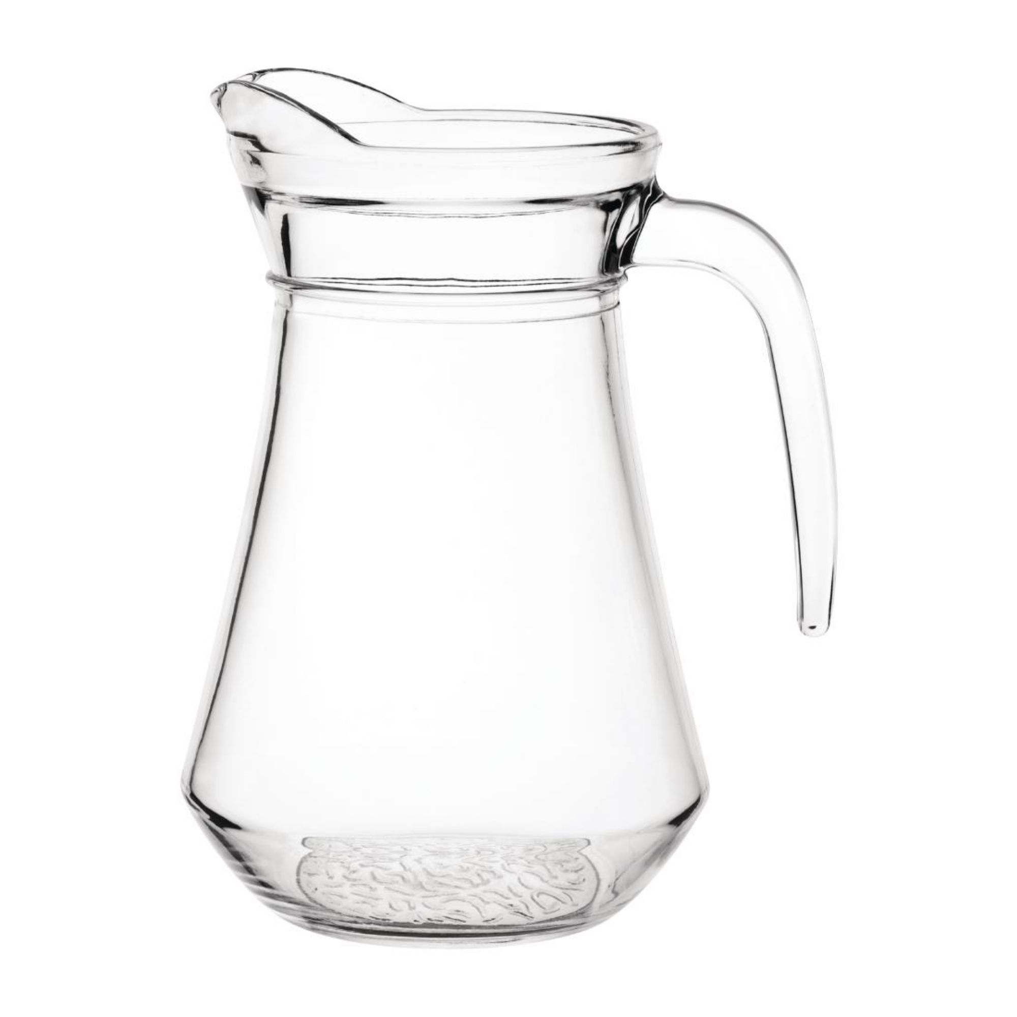 Picture of Olympia Glass Jugs 1Ltr (Pack of 6) - GF923