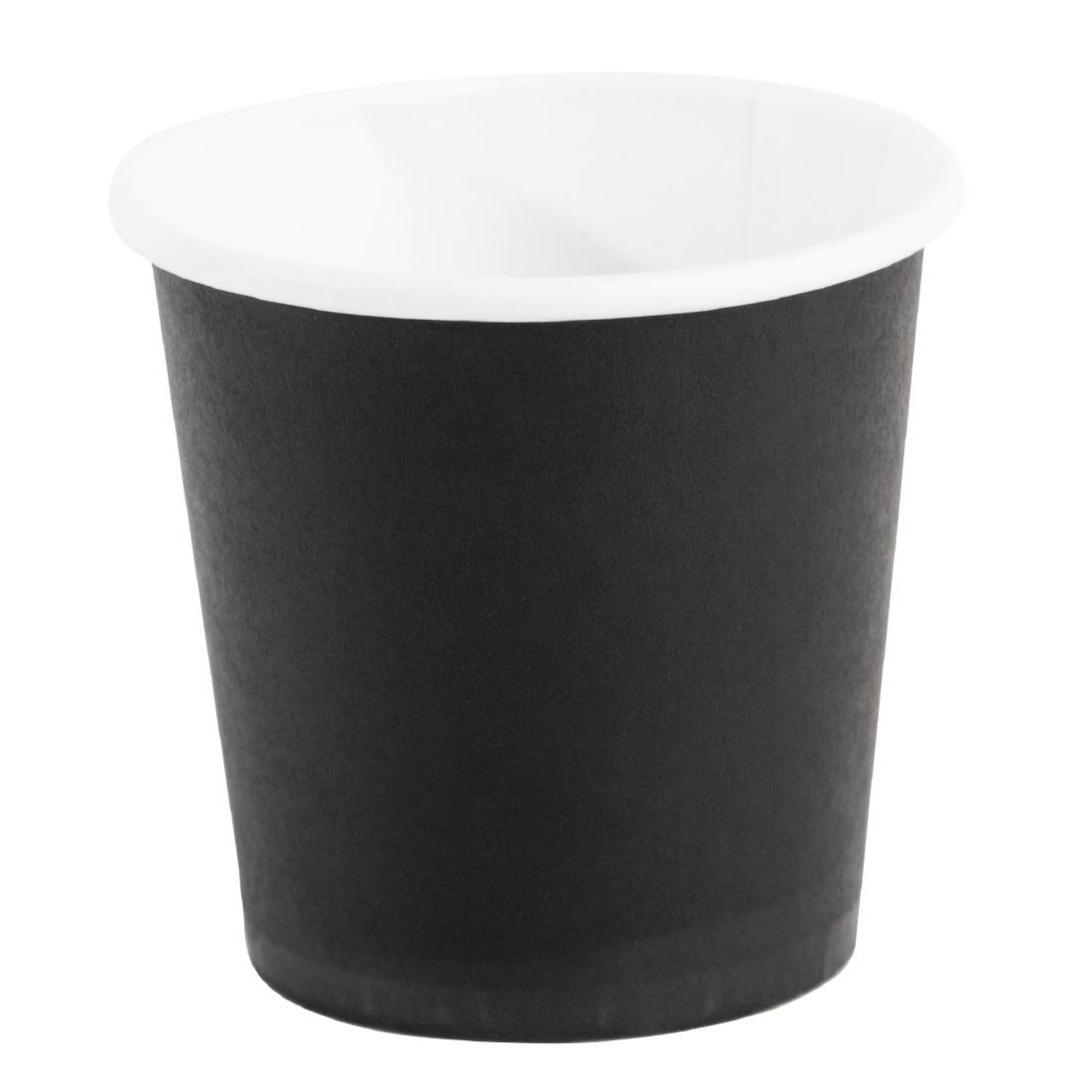 Picture of Fiesta Recyclable Espresso Cups Single Wall Black 114ml / 4oz (Pack of 1000) - GF018